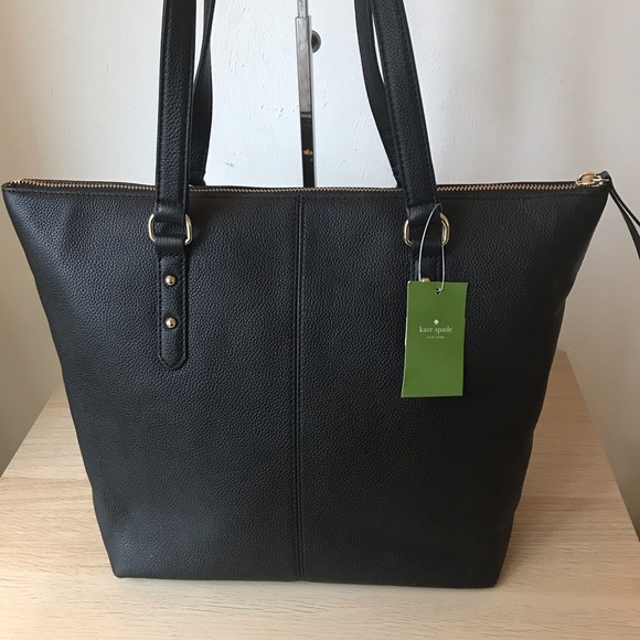 Kate Spade Larchmont Avenue Leather Penny Tote - Picture 2 of 8